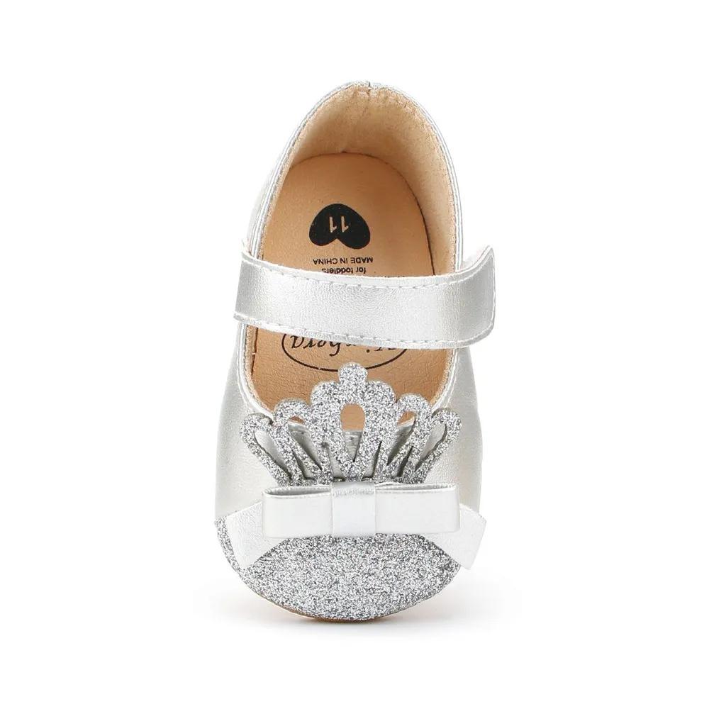 Baby Prinzessin Schuhe Weiche Sohle Kleinkind Laufschuhe Klettverschluss Bequem Flexibel Rutschfeste Sohle Säuglingsschuhe