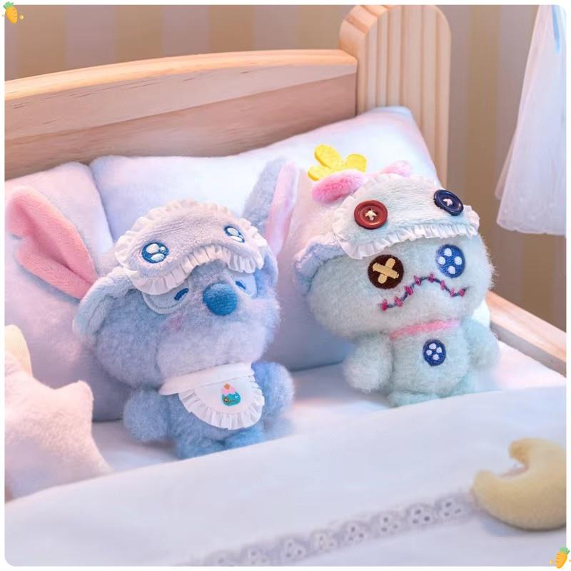 Squinting Sleepwear Series Stitch Plush Blind Box, Nick Judy Cute Plush Doll Backpack Pendant Decor Trendy Toy Mystery Box Gift