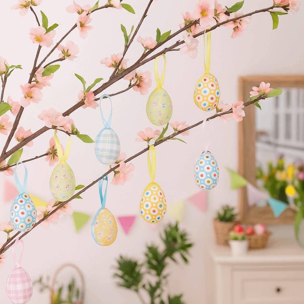24Pcs DIY Craft Hanging Ornaments Multicolor Easter Party Decorations  Home Decorations