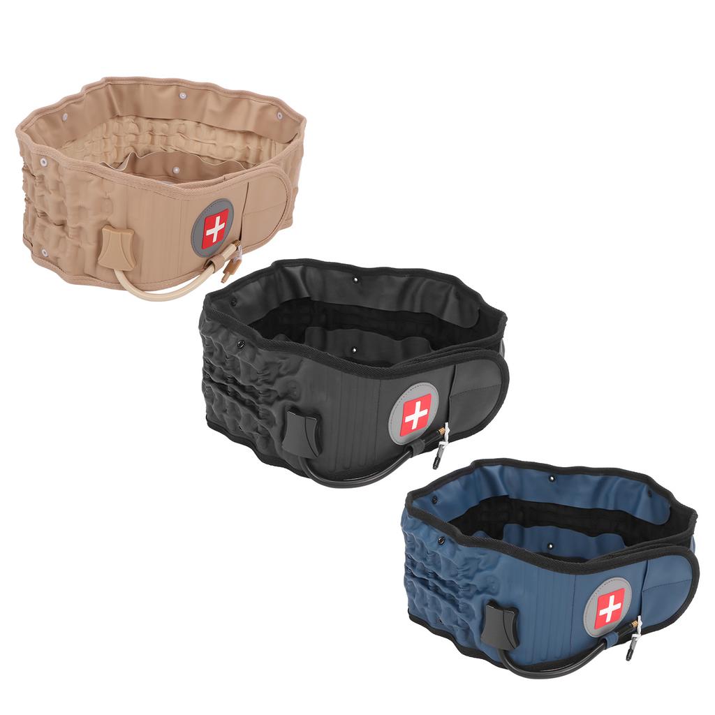 Lumbar Traction Belt Inflatable Improve Pain Back Decompression Belt Lumbar Support with Inflator