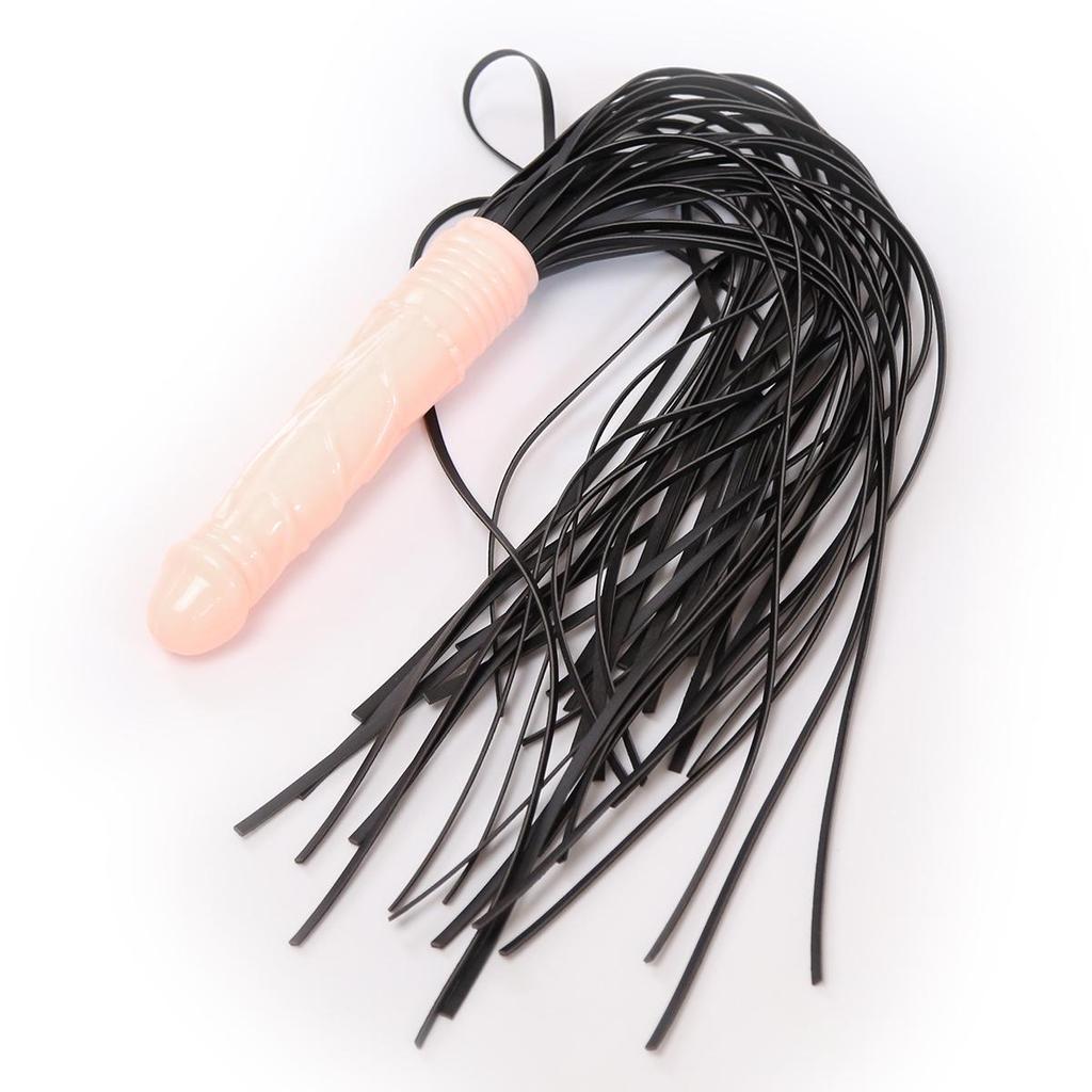 VaHppy Whip Handle Is Dildo 62cm 160g Adult SM Toys With Penis Dual Purpose Fringe Ponytail Conditioning Spanking Couple Flirting