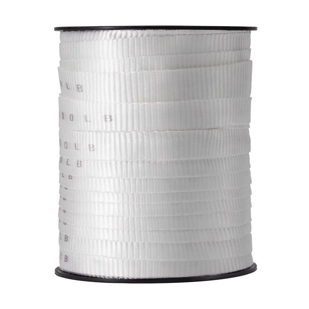 Polyester Pull Tape, 3/4" x 265' Mule Tape Flat Rope, 2500 lbf Tensile Capacity, Printed Webbing Cable Pulling Tape for Packaging, Gardening,