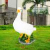 Duck Figurine Decoration Simulation Waterproof Resin Animal Sculpture Ornament for Garden Lawn