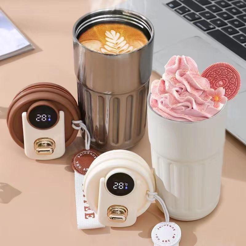 450 Ml Intelligent Insulating Cup for Intelligent Temperature Display Insulating Water Cup Vacuum Bottle Coffee Cup