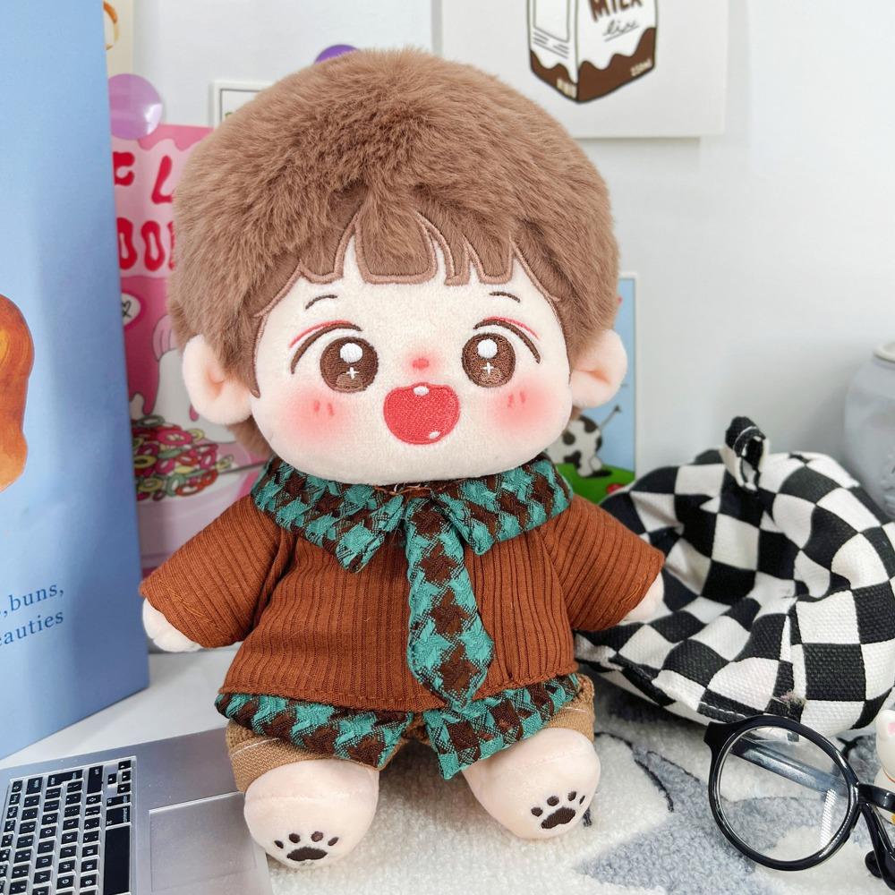 1 set School Uniform 20cm Cotton Doll Clothes Sweater Vest Plush Doll Clothes  Doll Accessories