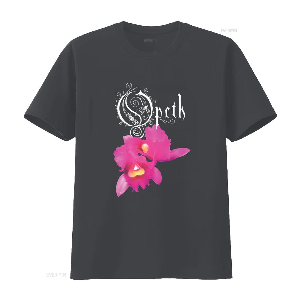 OPETH ORCHID T Shirt for New Fashion Design Print Vintage Washed Stylish Homme Casual Unisex Breathable Fashion Stretched