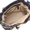 Used FENDI Etnico Handbag leather Brown Navy Used Women