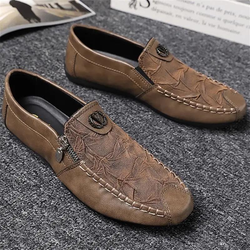 Fashion Loafers Men Mocassin Homme Shoes Men Leather Pu Soft Comfortable Men Casual Shoes Zapatos De Hombre Flats Sneakers