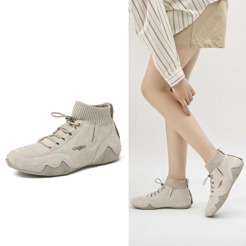 Women's Fashionable Lightweight Fleece-Lined Soft Sole Booties - Wear-Resistant, Casual, Comfortable for Outdoor Sports