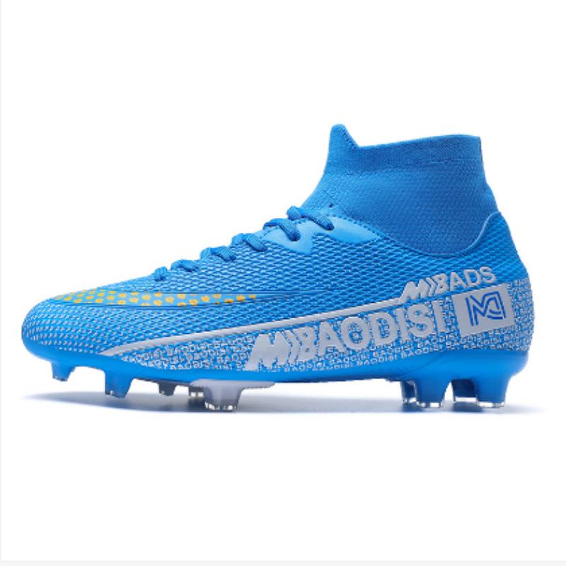 Nowe buty piłkarskie wysokie męskie młodzieżowe buty z długimi korkami Mundial buty sportowe dla studentów