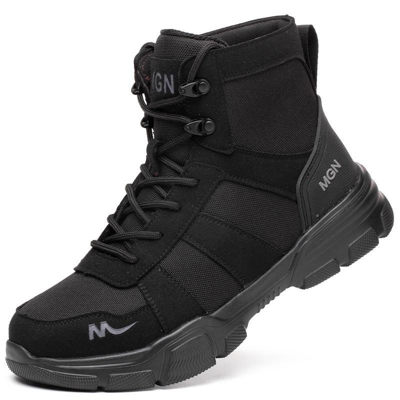 48 Plus Size Platform Non Slip Work Safety Boots Men Steel Toe Cap Anti-Smash Sneakers Shoes Anti Puncture Security Boots