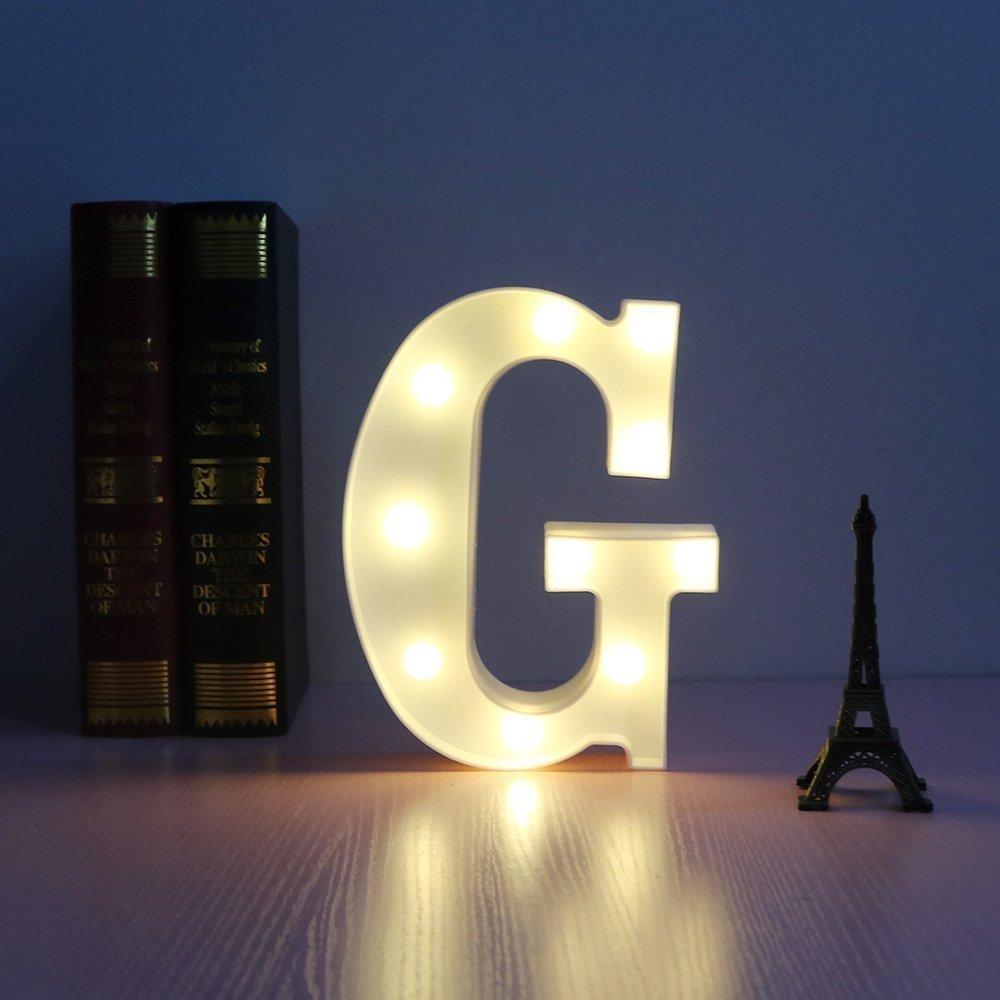 Wedding Decorative 26 Alphabet Name Letter LED Lights Luminous Number Lamp Romantic Theme Home Party Bedroom Decor Night Light