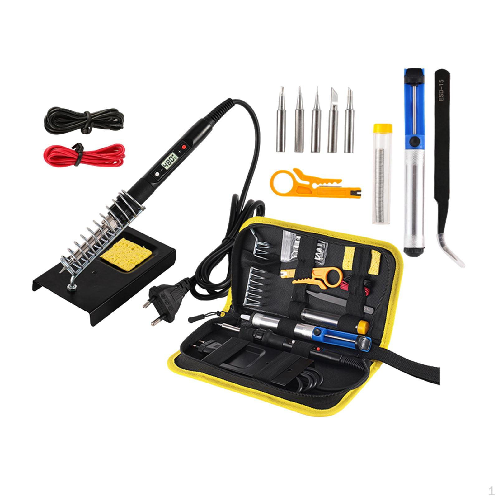 

Soldering Iron Set EU Adapter Home Manual Tool for Embossing Carving Welding Red чорний