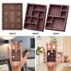 Miniature Trinket Shelf Organization Small Wood Jewelry Display Tray Jewelry Holder for Home Office Dollhouse Kitchen Craft