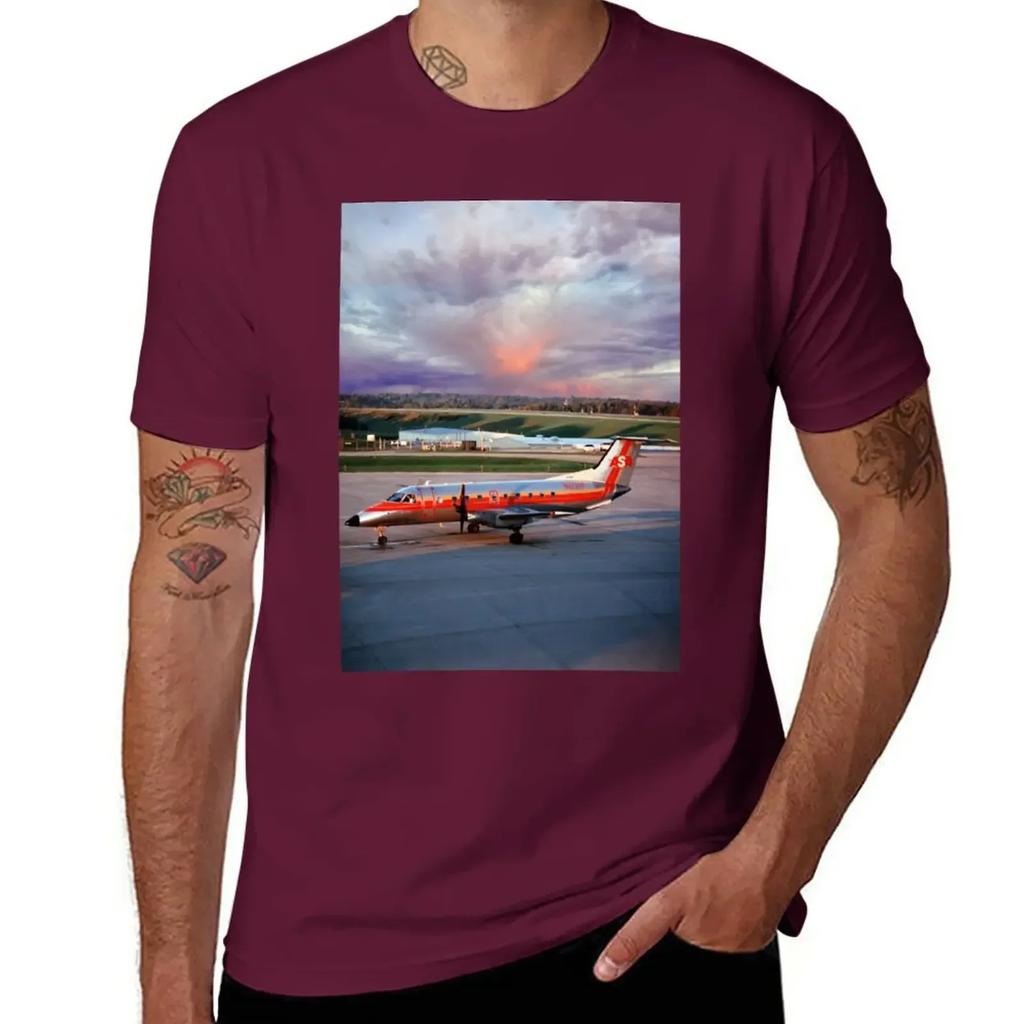 Embraer EMB-120RT Atlantic Southeast Airlines T-Shirt oversized tops plain t shirts for men