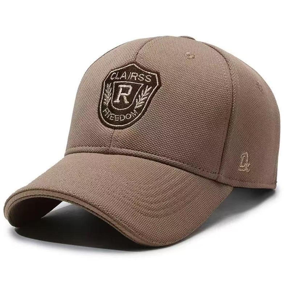 

Unisex CLAIRSS R FREEDOM Embroidery Baseball Caps Spring Autumn Outdoor Adjustable Casual Hats Sunscreen Hat Sports Cap коричневый