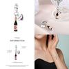 100% Plata De Leyoriginal Foreign Wine Series Red Wine Whiskey Champagne Charms Fit Bracelet Diy Jewelry Making Women Gift