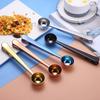 Stainless Steel Coffee Spoon with Clip Coffee Weighing Measuring Spoon Barista Coffee Accessories Scoop Spoon