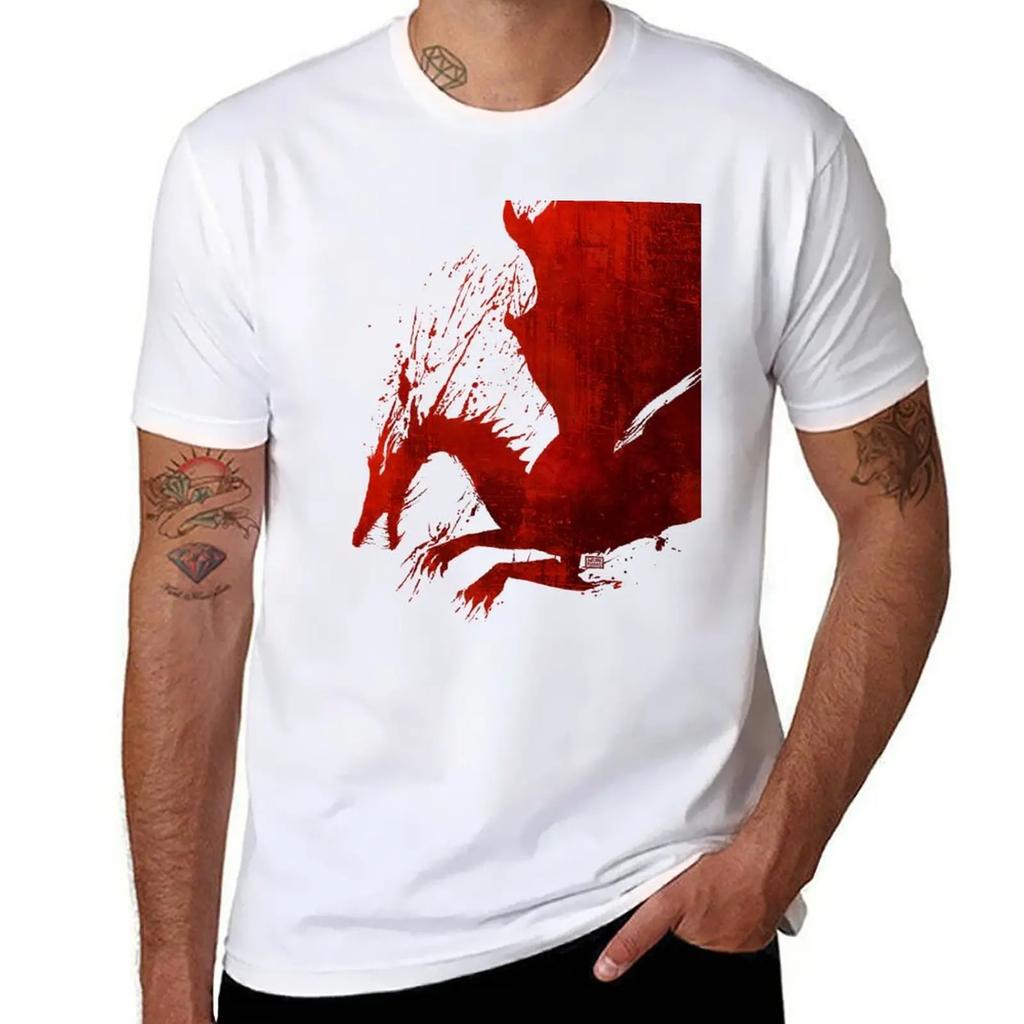 Dragon Age Origins Blood Dragon V2 TShirt Oversized Summer 2025 Aesthetic Clothing Outfits for Men 2025 New Model