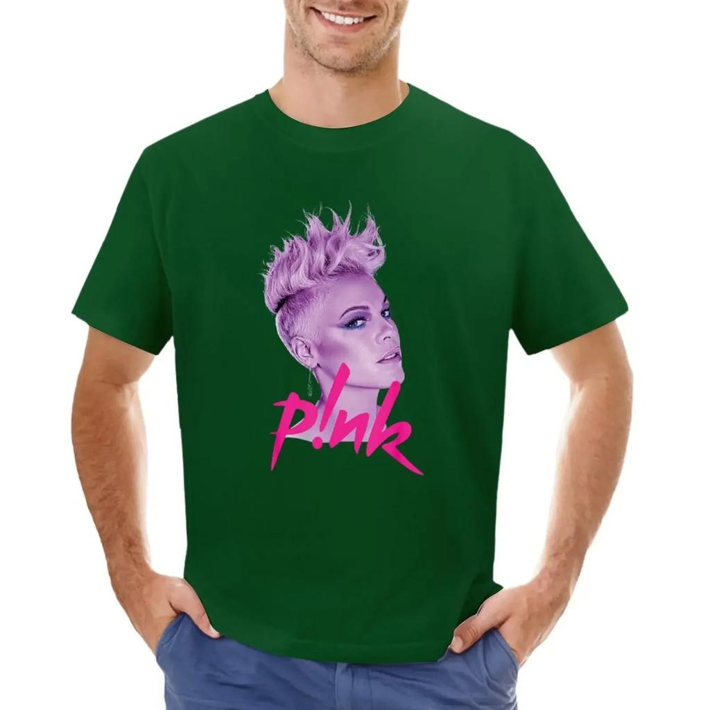 Pi N K P!_nk P Nk , Summer Tour T-shirt Boys Whites Korean Fashion Shirts Graphic Tees Heavy Weight T Shirts for Men