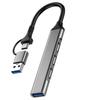 4-in-1 USB 3.0 Hub Type-C Docking Station for Phones & Computers