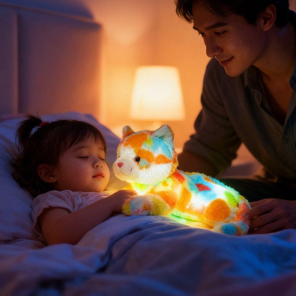 LED Glowing Stuffed Doll Colorful Light Light Up Toy Cute LED Plush Daily Companion