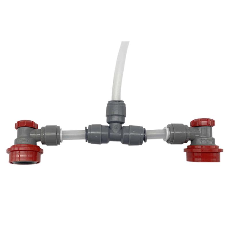 Plastic Tee Quick Connect Pipe Hose Connector Push In Fitting 6.35/8/9.5Mm Tee Piece Beer Brewing Homebrew Parts