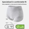 Women's Spring and Autumn Cotton 10A Antibacterial Crotch High Waist Hip Non-mark Flat Angle Briefs