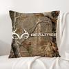 Cool R-Realtree Cushion Cover Summer Coolness Linen Fabric Double-Sided Printing Pillow Case Sofa Home Decor Gift