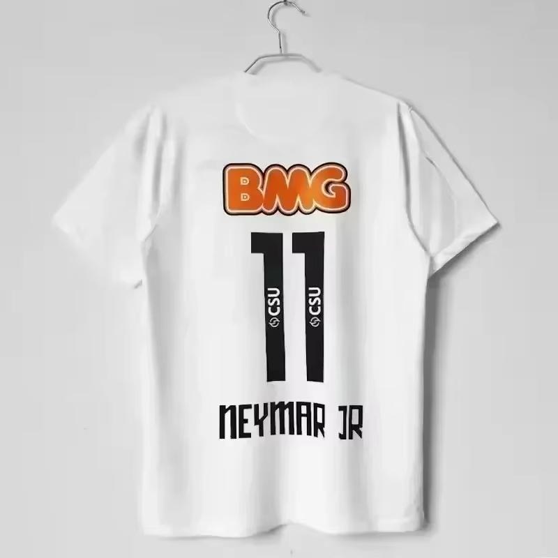 

Винтажная футбольная майка семьи Сантоси Детская футболка с 3D-принтом Юниор Неймар Футбол Взрослая с коротким рукавом Мужская Женская Футболка Топ S