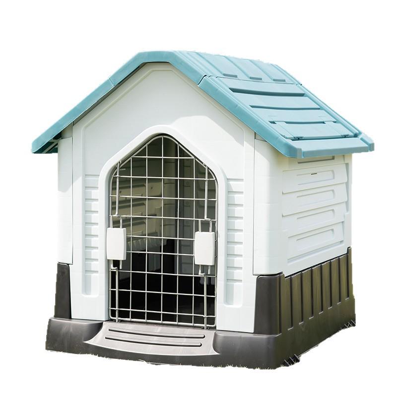 Large Outdoor Dog House with Sun Protection and Heat Insulation for Dogs Under 90 Jin, Suitable for Border Collies and Huskies