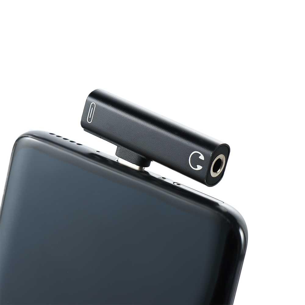 2 In 1 Type C USB-C Charging Adapter Audio Adapter Audio Headphone Adapter USB Type C Adapter