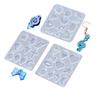 Flower Moon for Key Star for Butterfly Resin Earring Molds Silicone Earring Molds for Epoxy Casing Resin Molds Girl Jewe