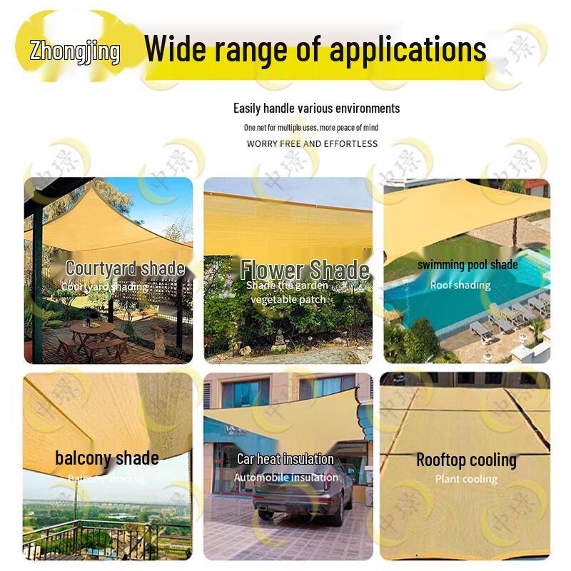 Zhongjing Earth Yellow Sunshade & Dustproof Net