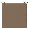 1 piece Seat Cushion SOEST 100percent  Polyester Taupe