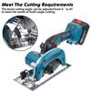 1850W 132MM/125mm 388VF Brushless Cordless Electric Circular Saw 0- 45° Adjustable Handle Power Tools Woodworking Machine