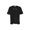 Off-White Red Marker Over Tee Black Men Tops OMAA038S21JER0021025