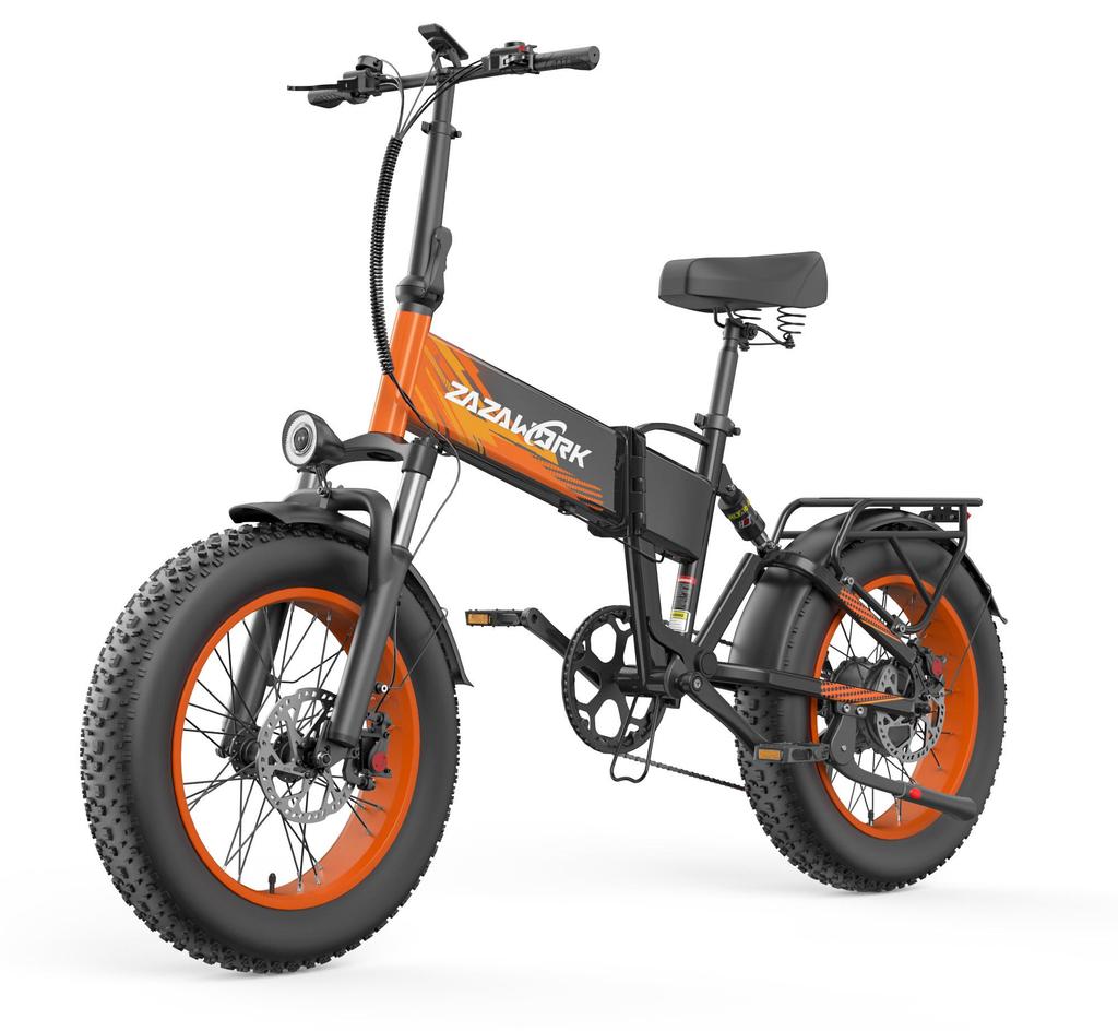 ZAZAWORK CF1000, faltbares Elektrofahrrad, 1000W Motor, 48V 20Ah Akku, Höchstgeschwindigkeit von 45 km/h und eine Reichweite von 50–60 km.