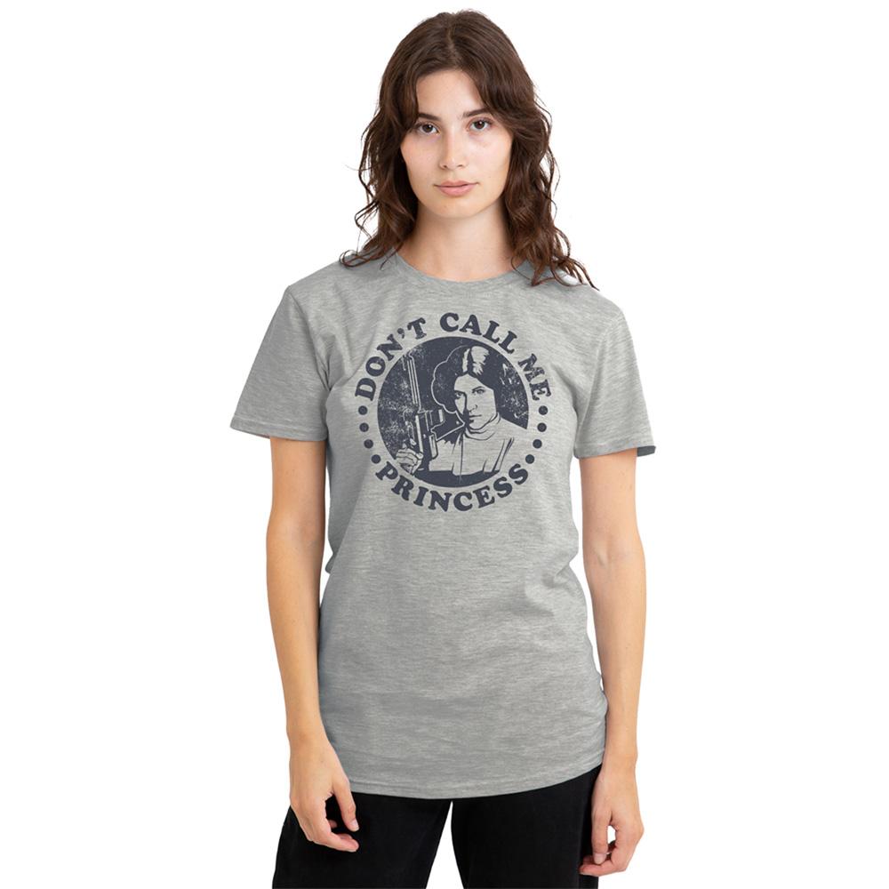 Star Wars Womens/Ladies DonÂ´t Call Me Princess Leia Heather T-Shirt