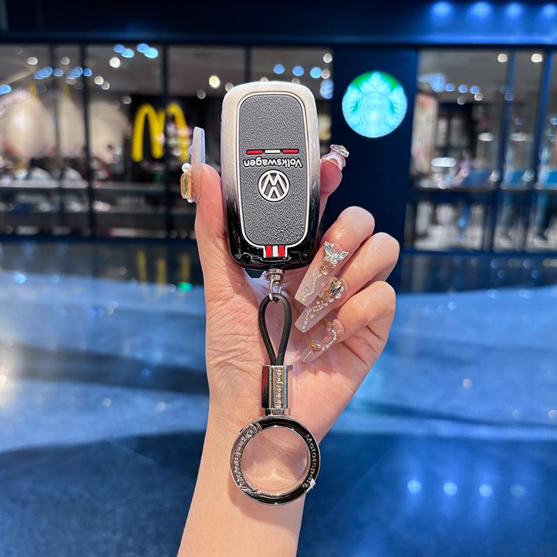 2026 Heißes Autoschlüsselgehäuse aus Zinklegierung für VW Polo, Golf, Passat, Tiguan, Beetle, Caddy, T5, Up, Eos, Octa