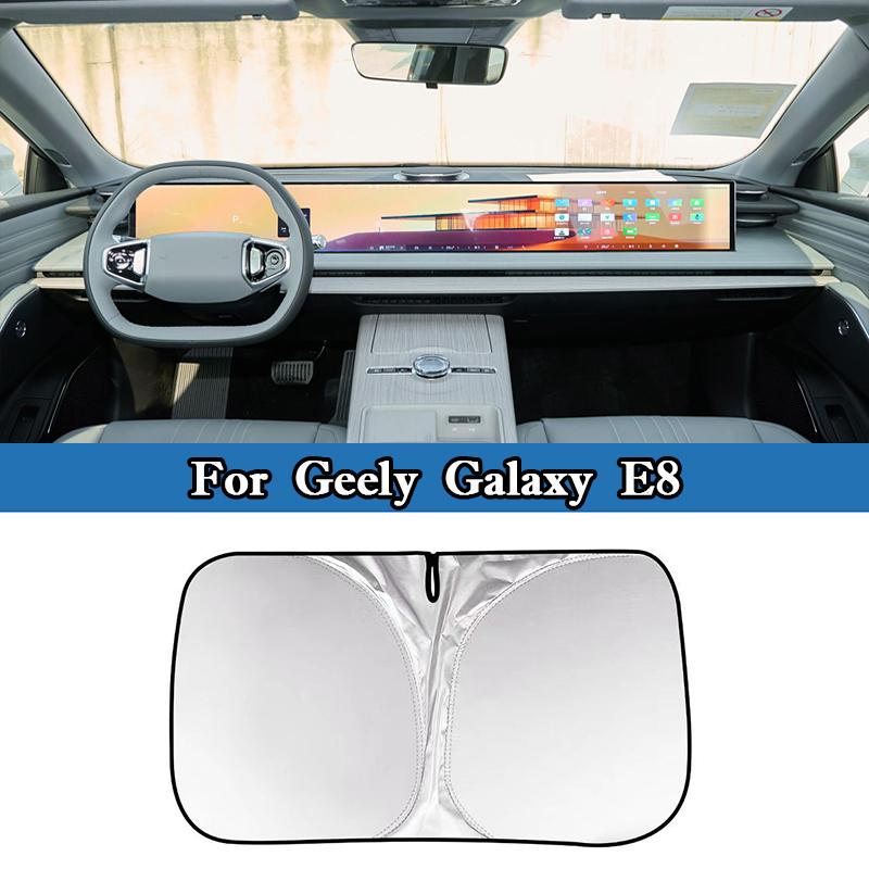 For Geely Galaxy L6 L7 E8 Car Windshield Sunshade Cover Foldable Front Window Sun Visor Blocks UV Refletive Protective Cover