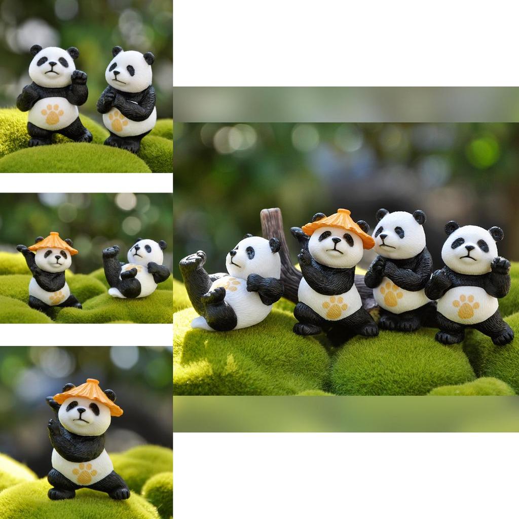 Adorable Panda Model Blind Box Collectible Figures For Creative Micro Landscape Decor