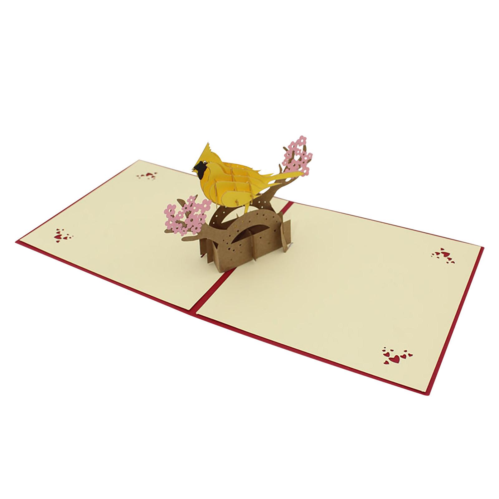 

(SU)3D-открытка, открытка на День благодарения, креативная резьба по бумаге ручной работы One size жёлтый