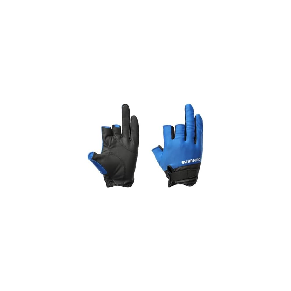 Shimano 01 Basic GL-008Y 3-Finger Gloves Blue 2XL