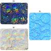 Holographic Christmas Silicone Mold for Ornaments Snowman Resin Mold Christmas Tree Snowflake Pendant Epoxy Molds