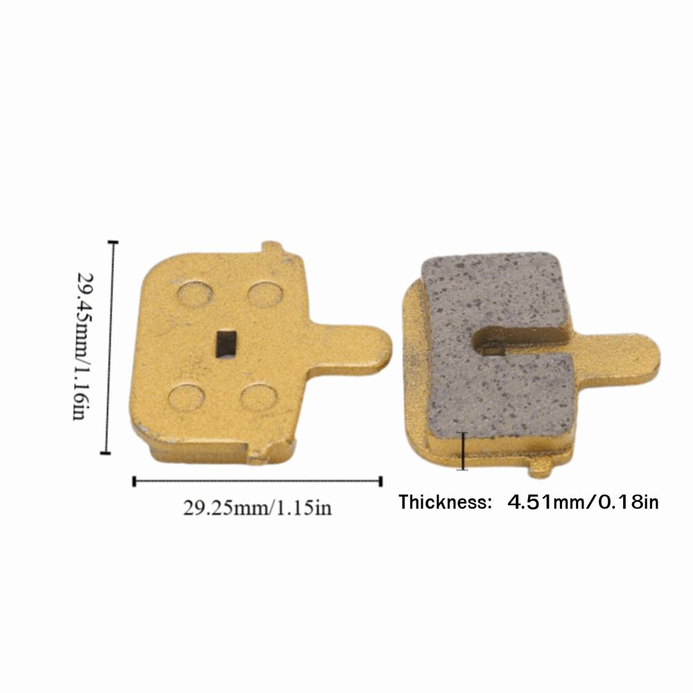 4 Sets Ketone-Based All Metal Bicycle Disc Brake Pads Electric Scooter Brake Pads Bike Accessories