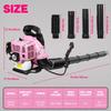 52CC 2-Stroke Backpack Gas Leaf Blower, Gas Powered Snow Blower, 550 CFM Powerful Clearing Tool for Lawn Care Yard Dust Debris