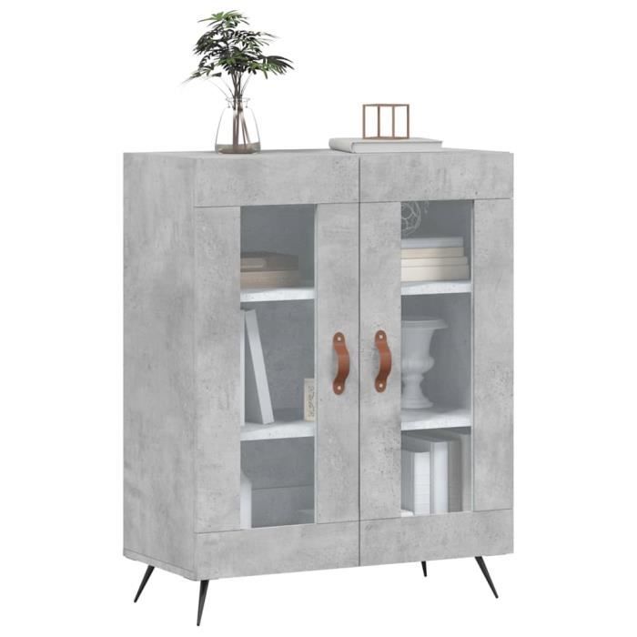 VidaXL Buffet Concrete Grey 69.5x34x90 Cm Engineered Wood 827760
