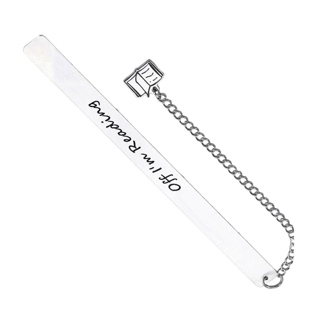 Stainless Steel Bookmarks Inspirational Bookmarks Pendant Bookmarks Metal Bookmarks Page Divider for Teacher Book Lover