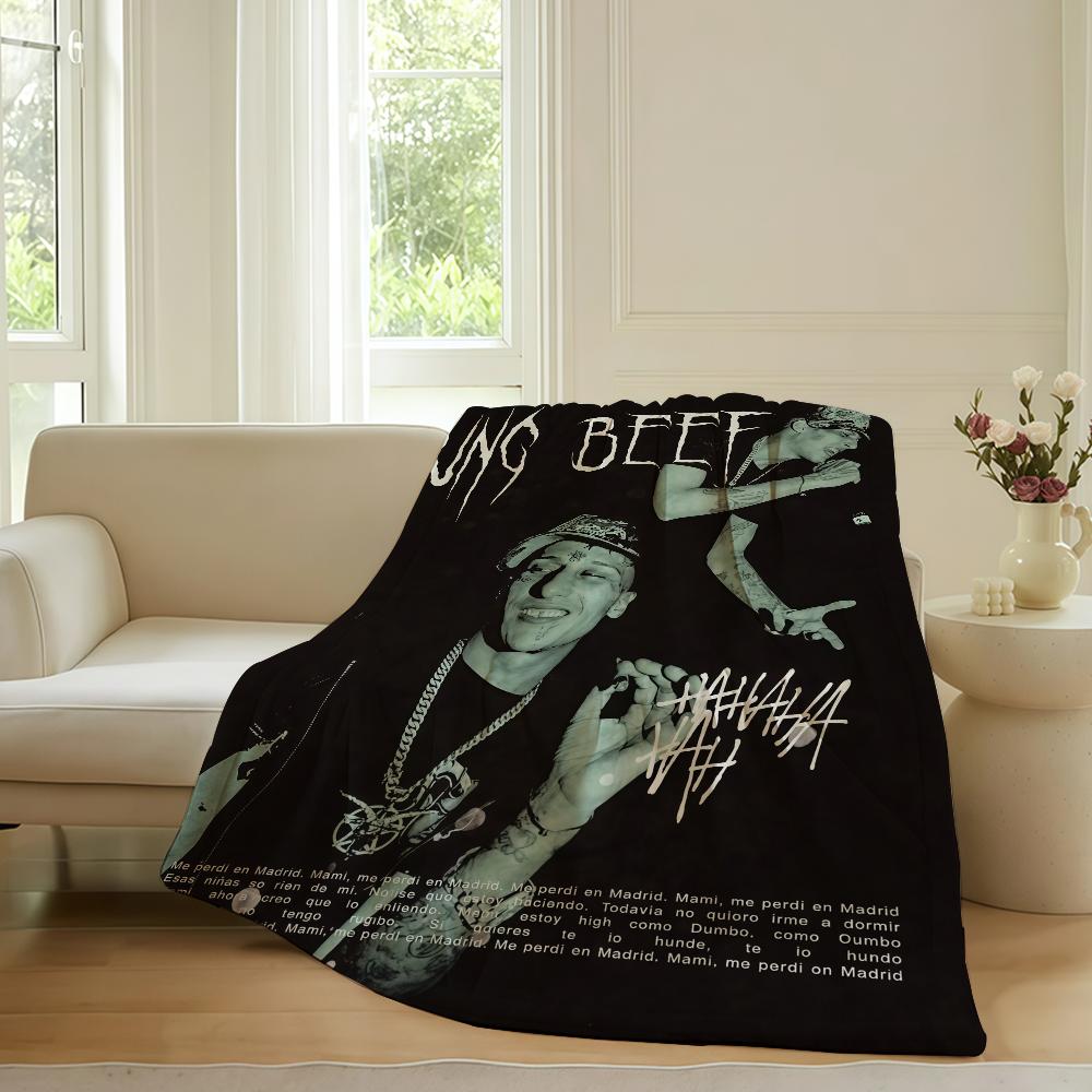 Spanish rapper Yung Beef Blanket For Sofa Office Bed Plane Travel Sleep Read Relax Camping Soft And Warm